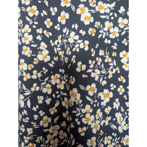 J.jill Smocked Tunic Women Blue Floral Light Long sleeve Top Size XS Excellent - Picture 2 of 5